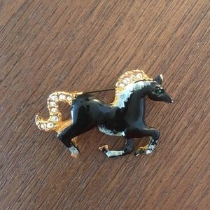 Vintage Horse Brooch